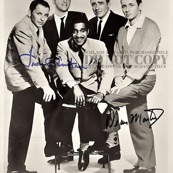 Rat Pack Photograph 11 X 14 - Stunning Group Portrait - Photo - Poster Art Print - Picture 2 of 2